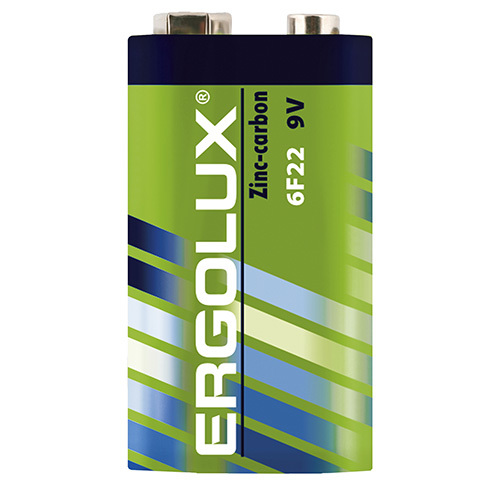 Элемент питания Ergolux 6F22 1шт крона