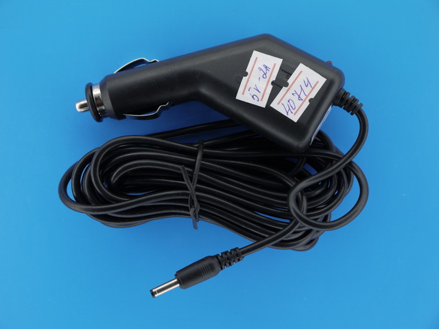 Шнур авто шт. прикуривателя - шт.питания 1,35*3,5 (12-24B => 5B) 2000mAh 1м