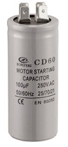 Конденсатор CD-60 450*300 мкф/в AC 50Hz 50*100мм клеммы пусковой