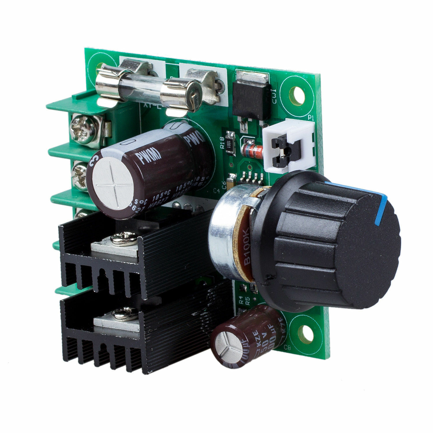 Модуль: Регулятор скорости мотора (ШИМ) 10A:  DC = 12-40V, ток до 10A (400W max)