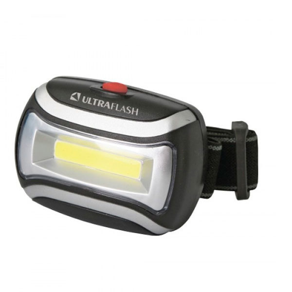 Фонарь налобный Ultra Flash LED5380 3 Вт COB LED, 3 реж,