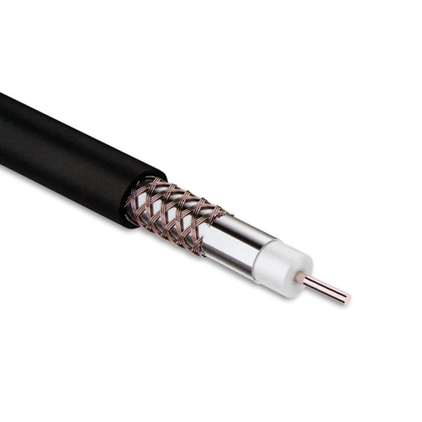 Кабель TV RG6U 75 Ом черный, уличный 01-2205-1
