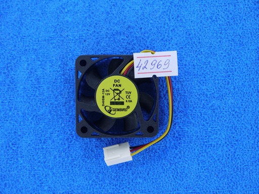 Вентилятор 12V 40*40*10мм 3pin 0,08А D40SM-12A , втулка, провод 7см