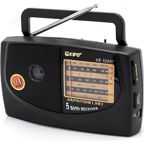 Радиоприемник 'KIPO' 308 FM/УКВ, 220V, 2*R20