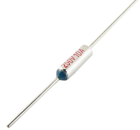 Термопредохранитель RY-01 10А 250v Т=157°С аксиал