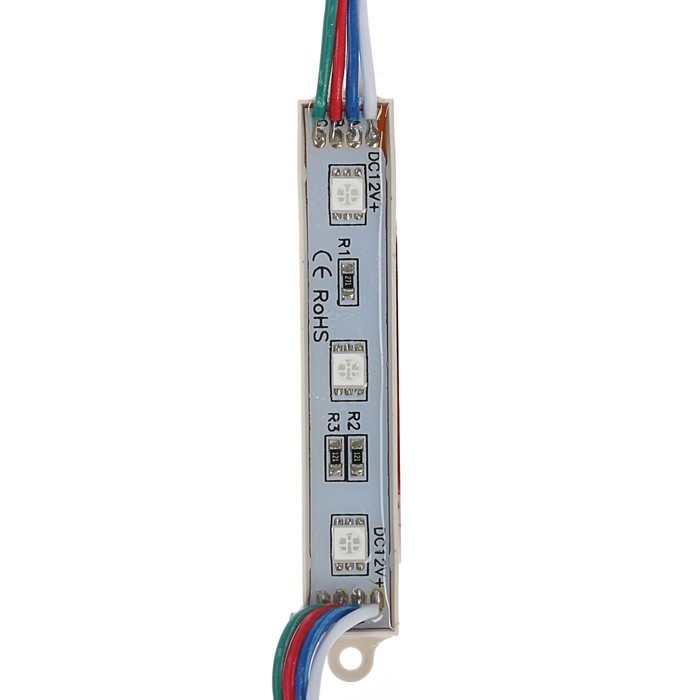 Модуль светодиодный SMD5050, 3 LED, 15 Lm/1LED, 1W, IP65, 12V RGB