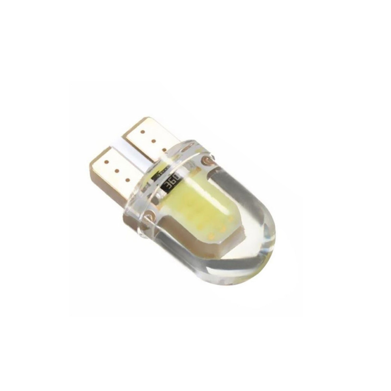 Автолампа светодиодная T10 W5W, 12V, 2 COB, 1 Вт, 1шт