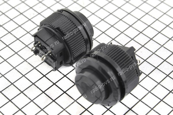 Кнопка с фикс без подсв. DS510 круглая 1A 250V