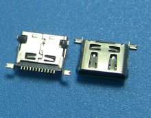 Гнездо mini USB 12pin,  на плату