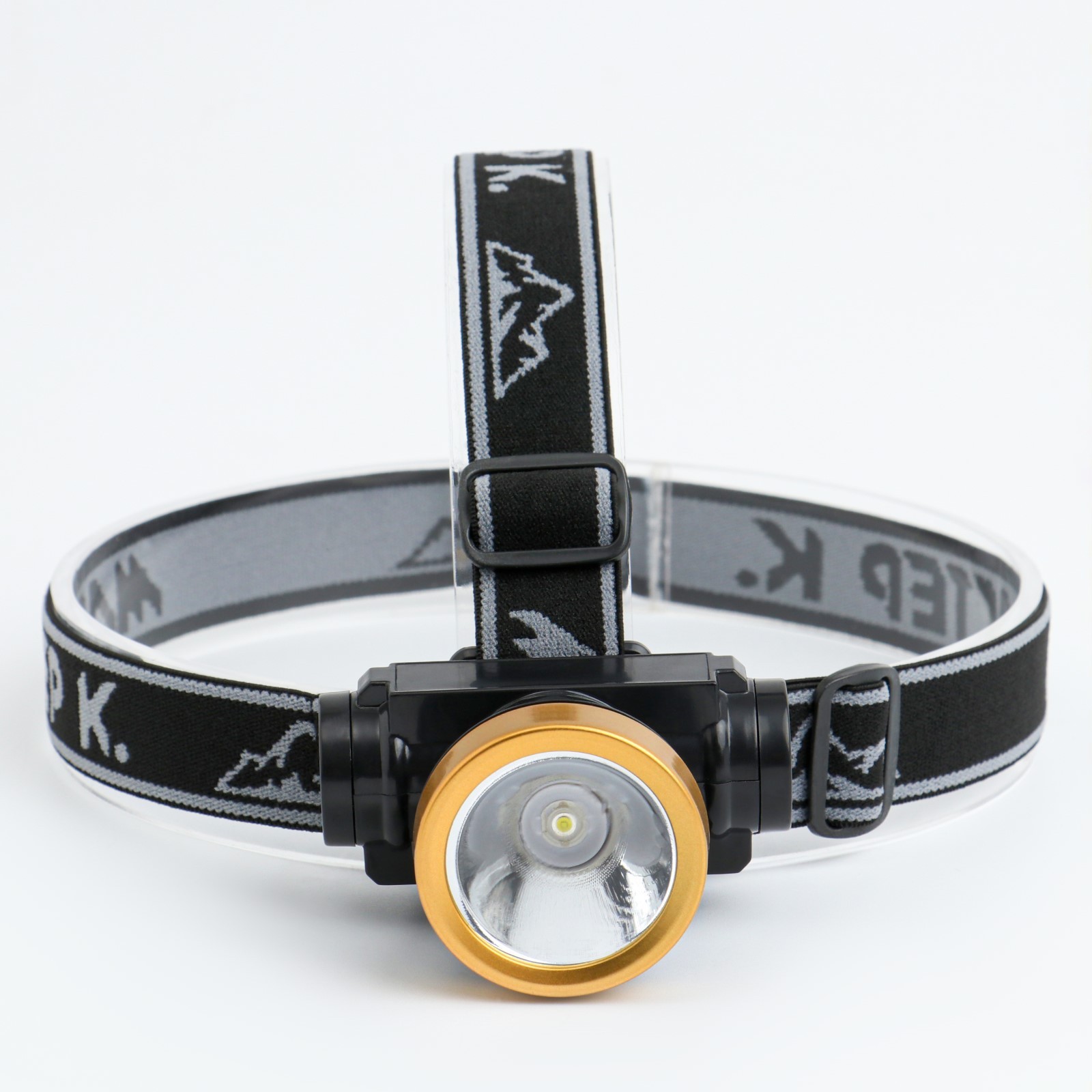 Фонарь налобный аккумуляторный, 'Мастер К', 3 режима, от USB, 5*7 см