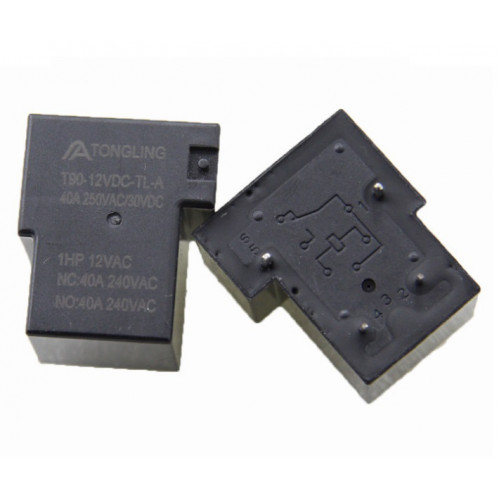 Реле 12V 40A HLS-T90-12VDC-TL-A 4pin под пайку