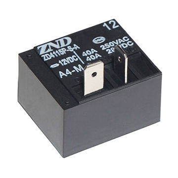 Реле 12V 40A HLS-T93-12VDC-TL-A 4pin  +pin  под клеммы 6,3мм