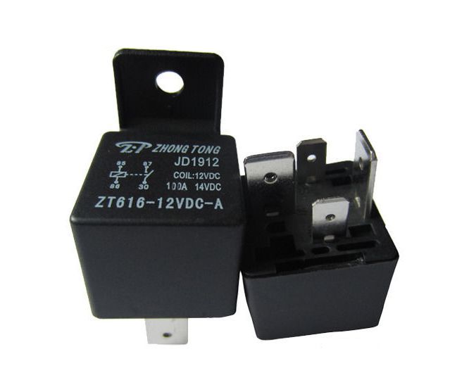 Реле 12V 100A JD1912 DC12V 4pin под клеммы 6,3мм
