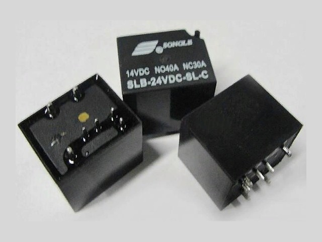 Реле 24V 30A/14V HLS-4120-S-CE (SLB-24VDC-SL-C) 26,5*22*22,3 7pin под пайку авто