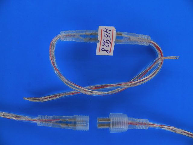 Коннектор 2pin шт+гн 2*0,3мм с проводом 120мм IP67