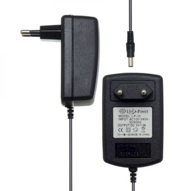 Блок питания импульсный 5V 2A 10Вт шт.2,1*5,5*9мм LP-70
