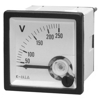 Вольтметр стрелочный 250V (48*48мм, 44*44мм устан.)  AC/50Hz