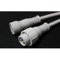 Коннектор 2pin шт+гн 2*0,75мм с проводом 150мм IP67