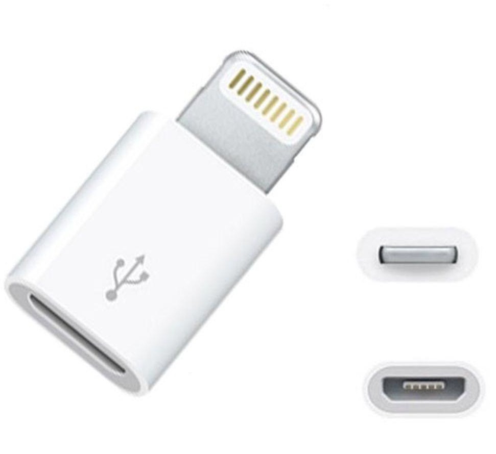 Переходник шт.IPhone-Lightning - гн.microUSB