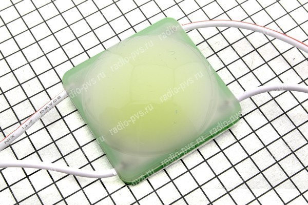 Модуль светодиодный 12 LED, D34мм, 12В, ЗЕЛЕНЫЙ, 1шт