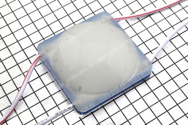 Модуль светодиодный 12 LED, D34мм, 12В, СИНИЙ, 1шт