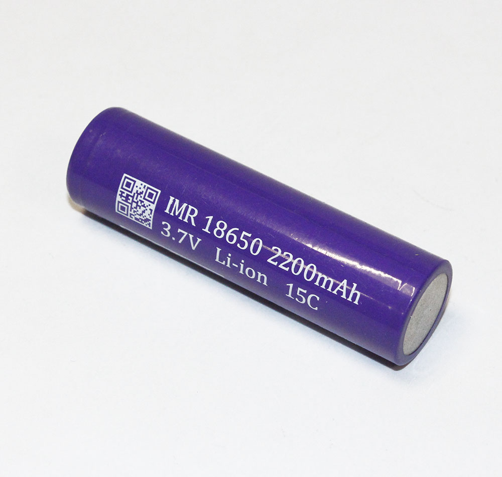 Аккумулятор 18650 2200mAh 3.7V ICR, TianLVN, ток 30A