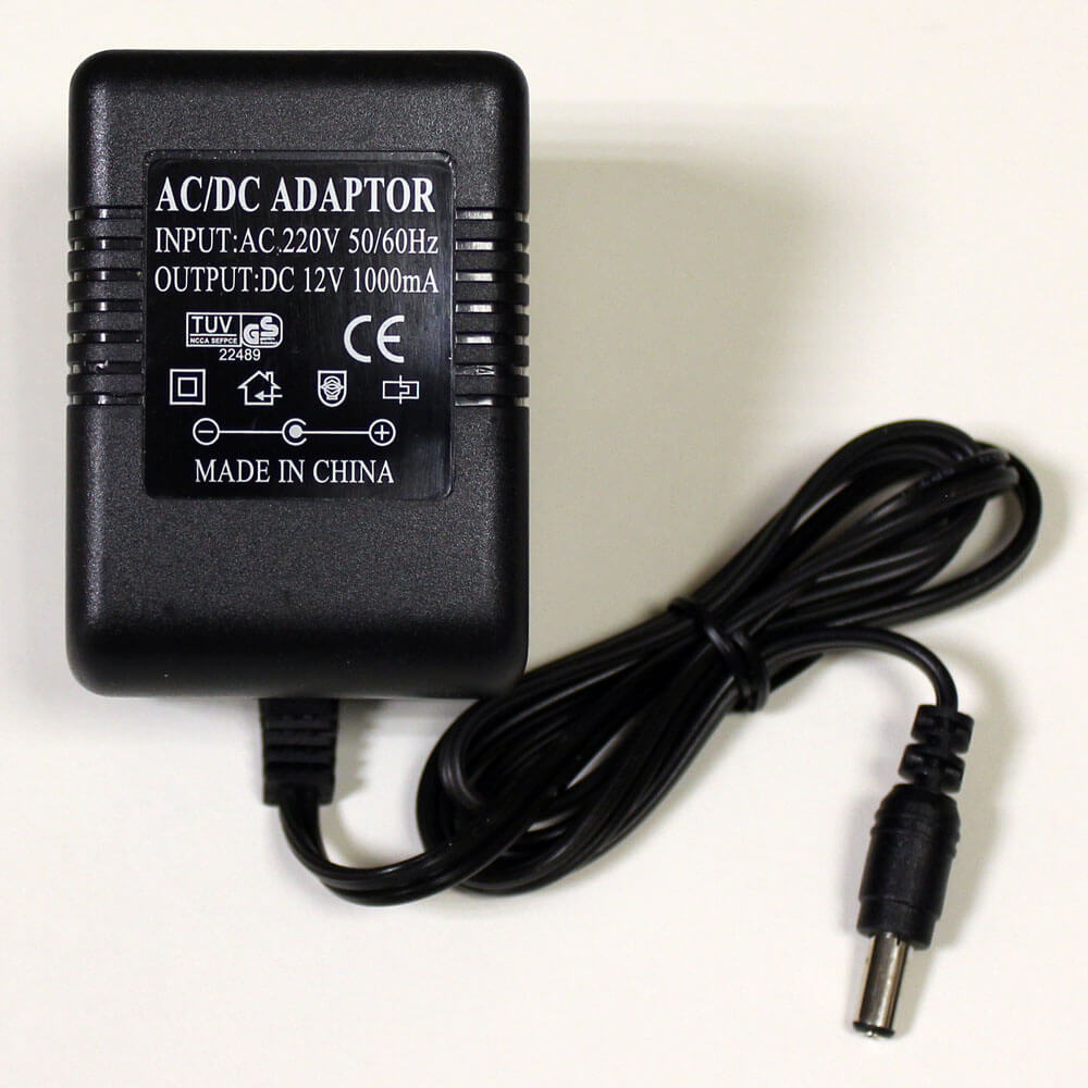 Блок питания не стабил. трансф. 12V 1A  AC/DC шт2,5*5,5мм