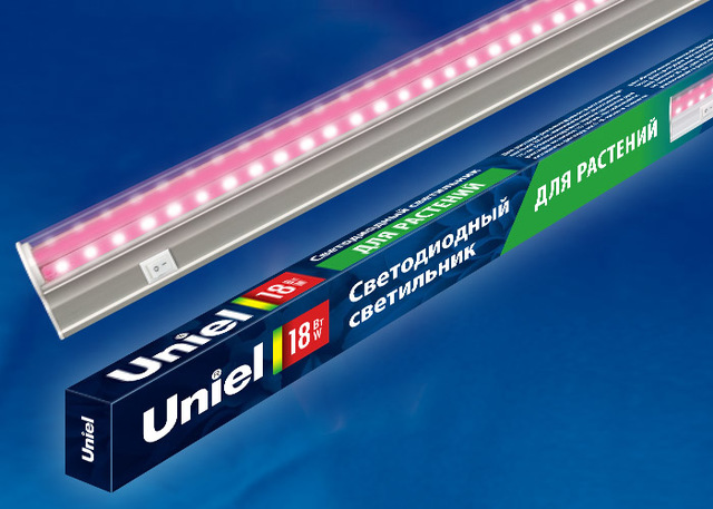 Светильник светодиодный для растений ULI-P20-18Вт SPSB IP40 550мм, выкл. на корп Uniel фито