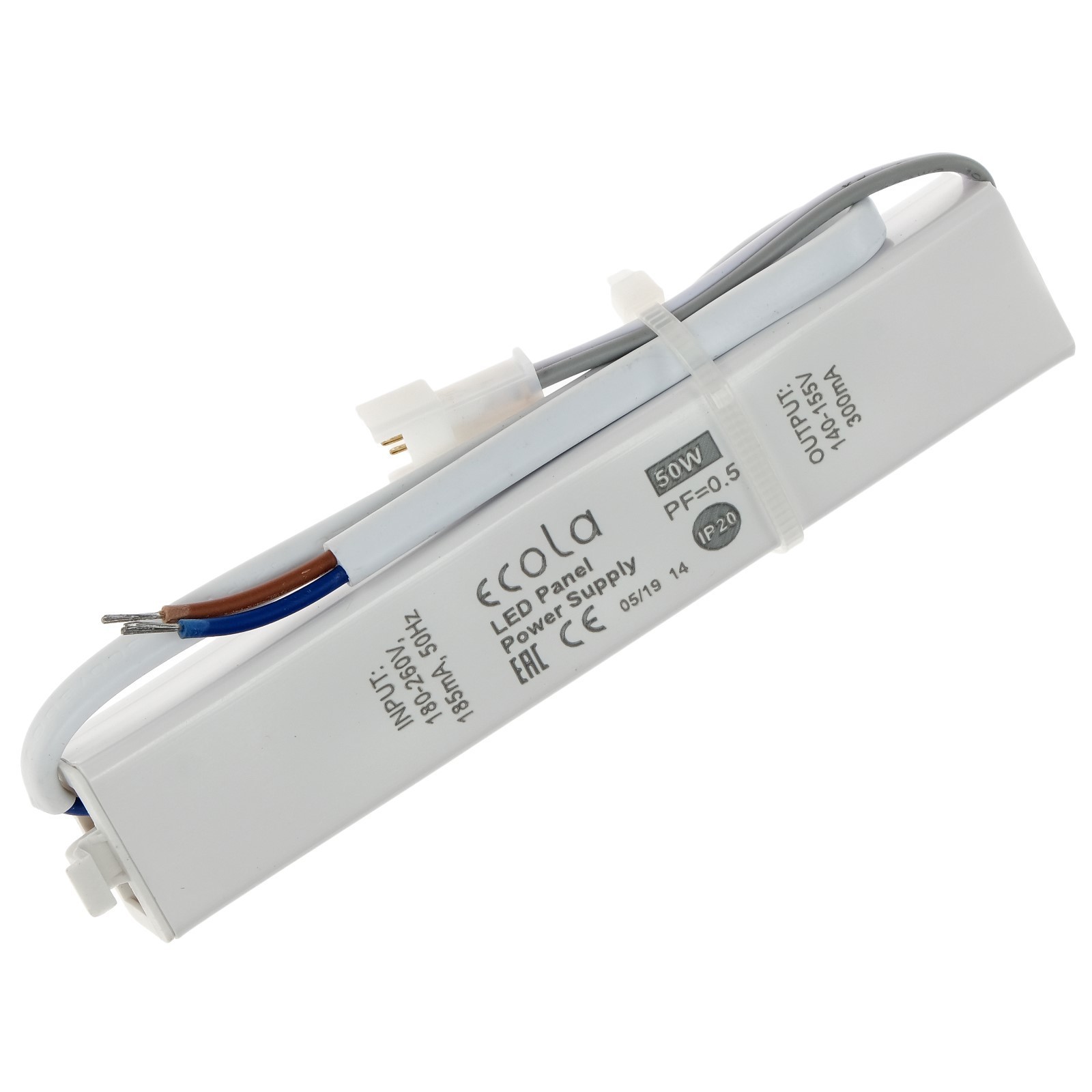 Драйвер для LED светильника 50Вт, 220 В (вх 180-250V 185mA, вых 140-155V 300mA)