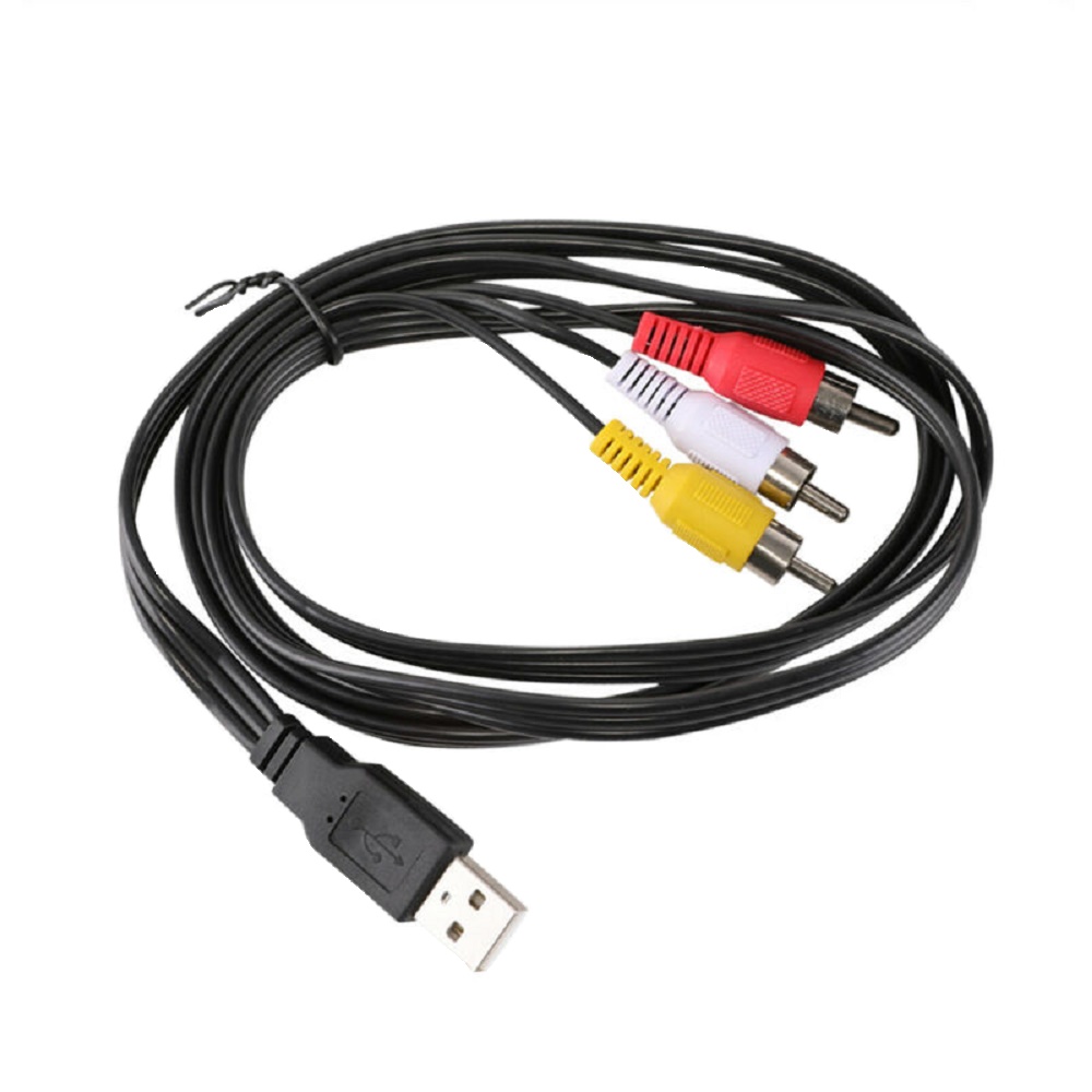 Шнур шт.USB A - шт.3RCA 1,5м