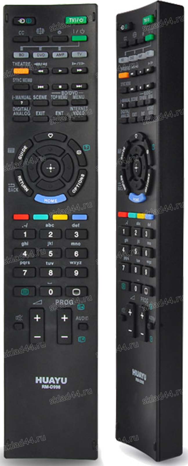 Пульт универсальный HUAYU Sony RM-D998, корпус RM-ED033
