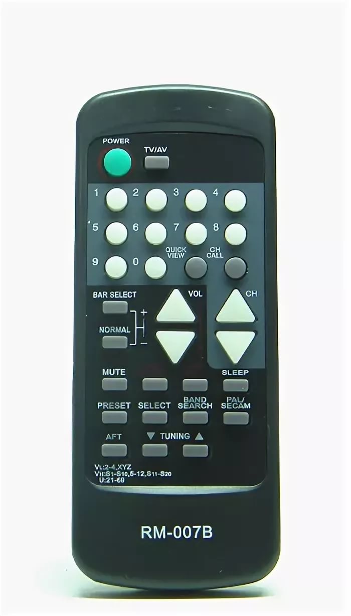 Пульт универсальный RM-007B для  ORION, корпус 076L078090