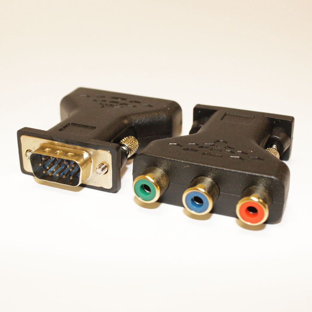 Переходник шт.VGA 15pin --> 3гн.RCA