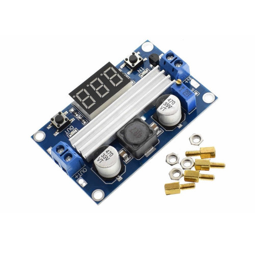 Модуль: Регулятор напряжения DC-DC LTC1871 100W max9A 3V 35V с дисплеем повышающий