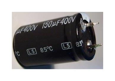 Конденсатор электролит 150*400 мкф/в 22*35мм LS, Jamicon