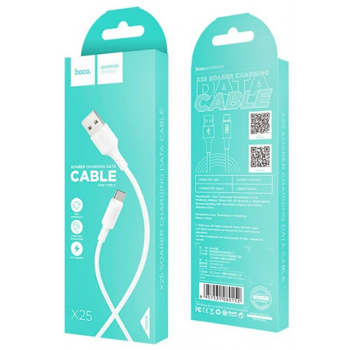 Шнур шт.microUSB-шт.USB 2А 1м Hoco X25 белый