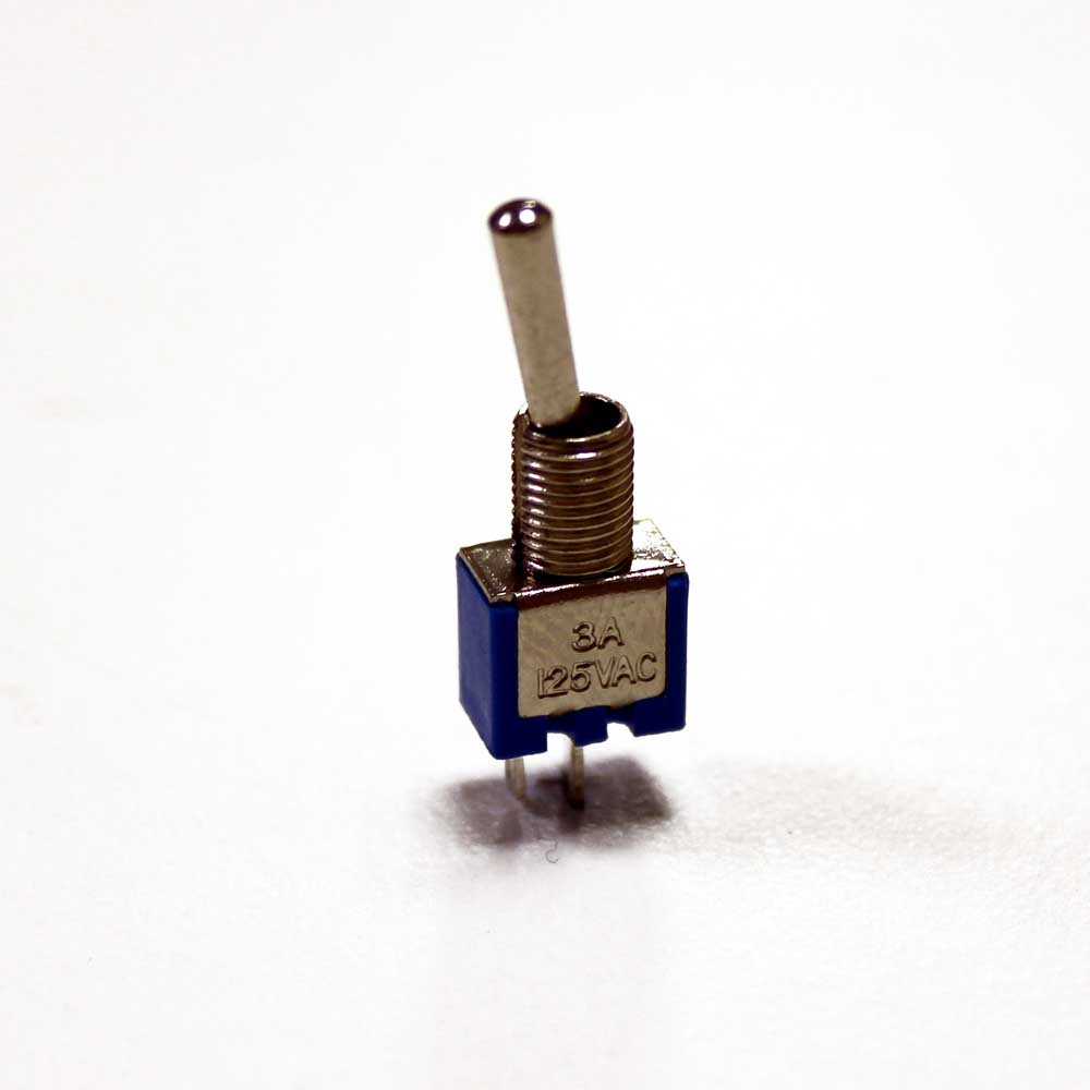 Тумблер мини SMTS-101 2pin 2полож 3A 125V 1,5А 250V 8*5мм