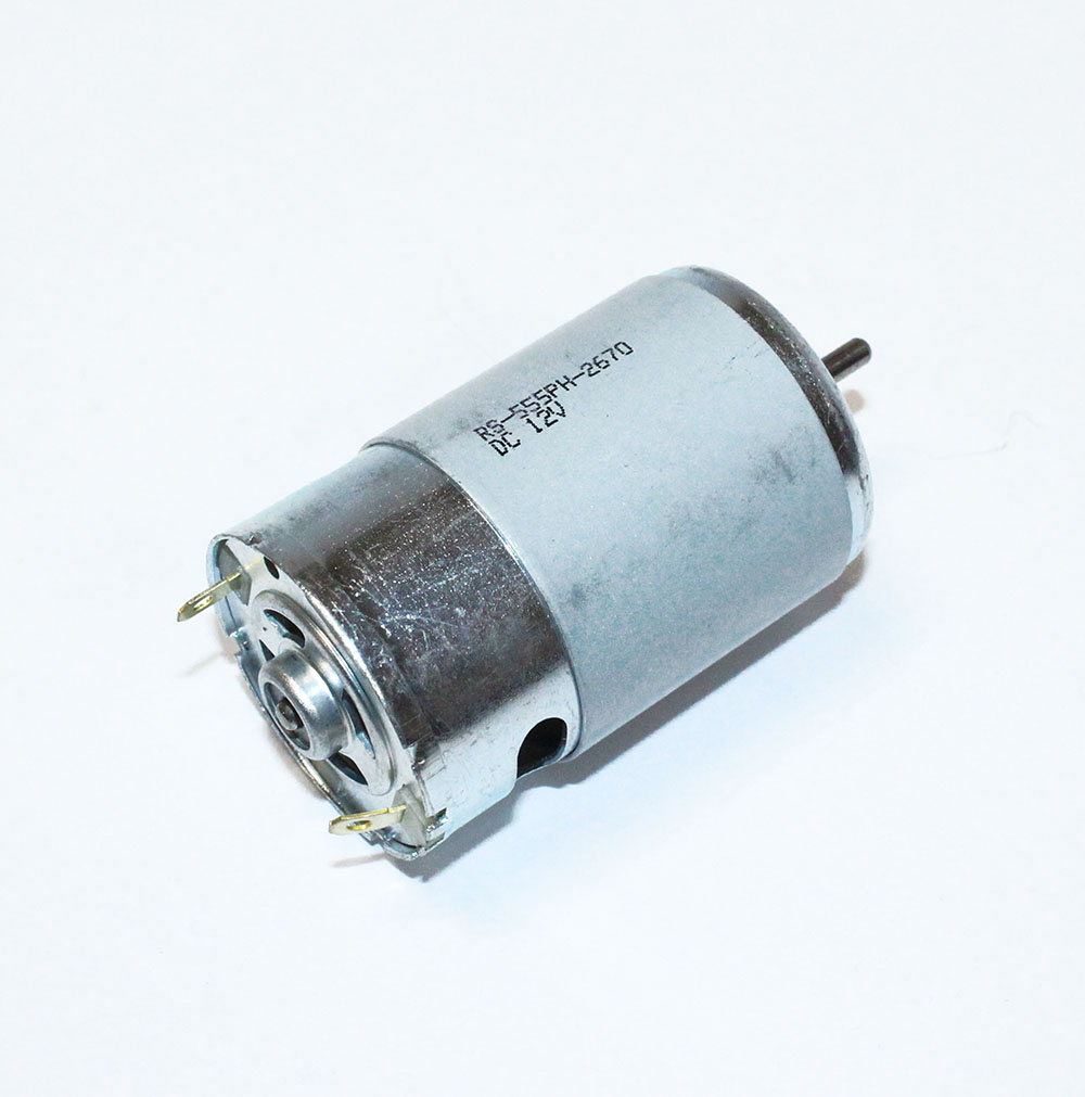 Двигатель DC12V (9-15V, D/H-35/57мм, D/Lвала-3,17/9мм) 7.0W RS-555PH-2670 (3800-4700 об/мин)