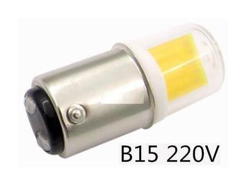 Лампа светодиодная для швейных машин BA15D 220V COB 1511, 2800-3200K,  теплый белый