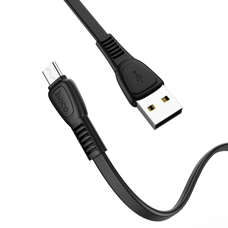 Шнур шт.microUSB-шт.USB 2,4А, 1м Hoco X40 черный