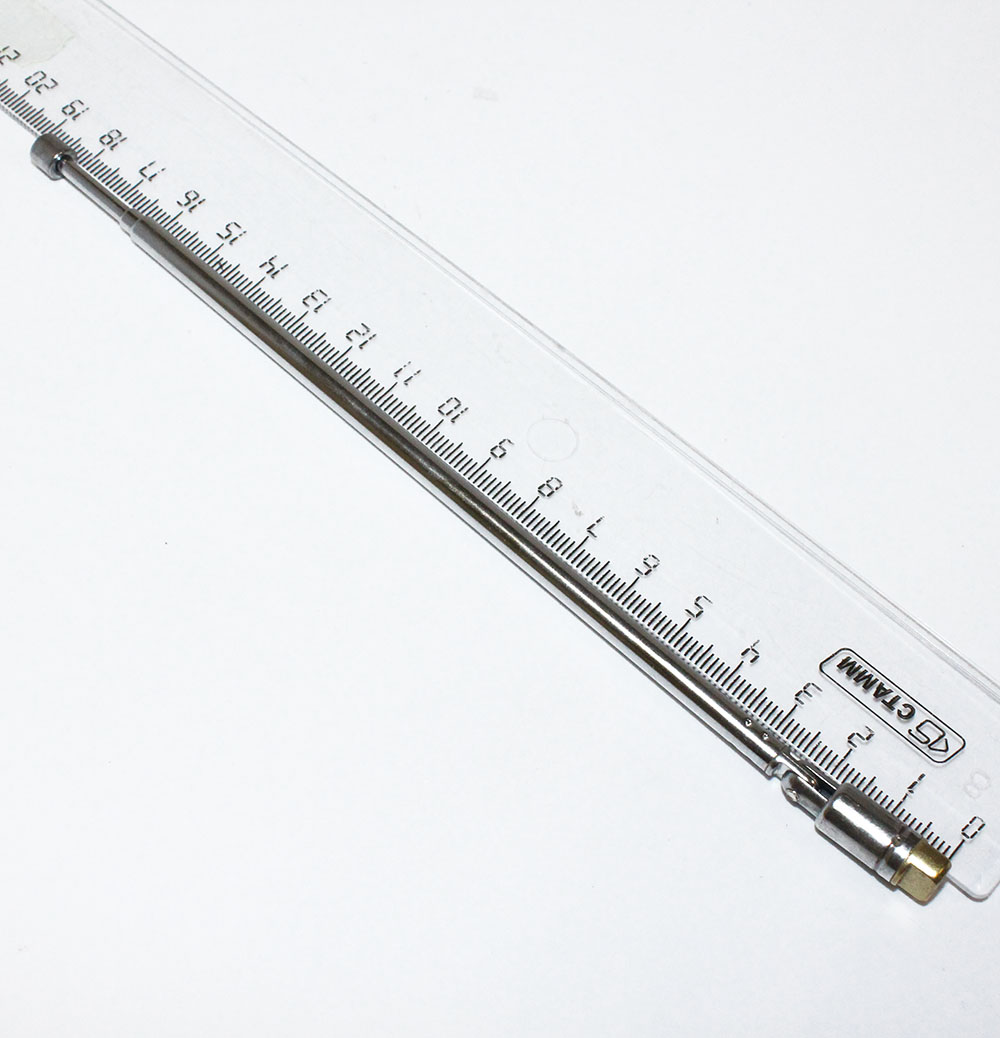 Антенна телескопическая AST-23 (190-420мм) М3, D=6мм, 3 колена
