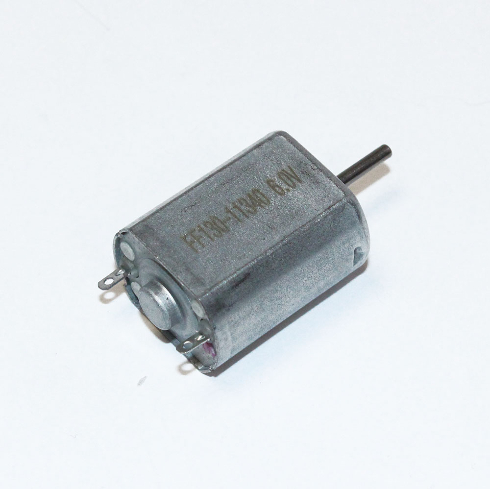 Двигатель DC6V (3-12V, D/H-20.5/25мм, D/Lвала-2/11мм) 0.4W FF130-11340 (4800-3800 об/мин)