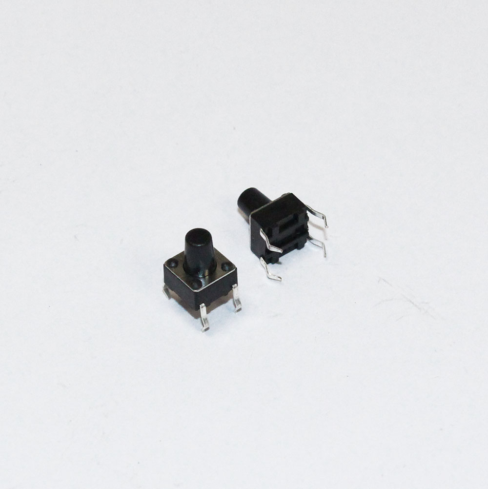 Микрокнопка 4pin 6*6мм h8мм, ручка-4,5мм гориз.