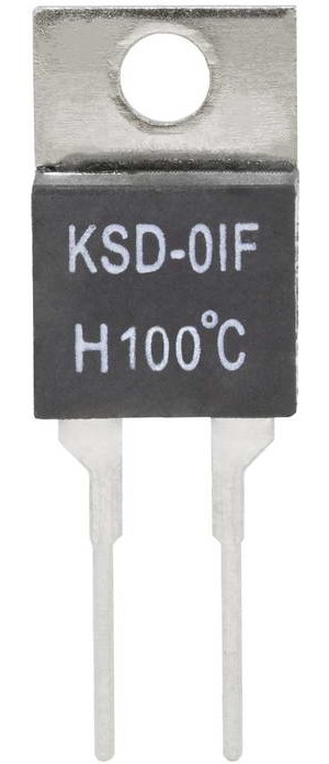 Термореле термостат KSD01F/JUC-31F 90°С , 2,5А  250V норм. замкнут.
