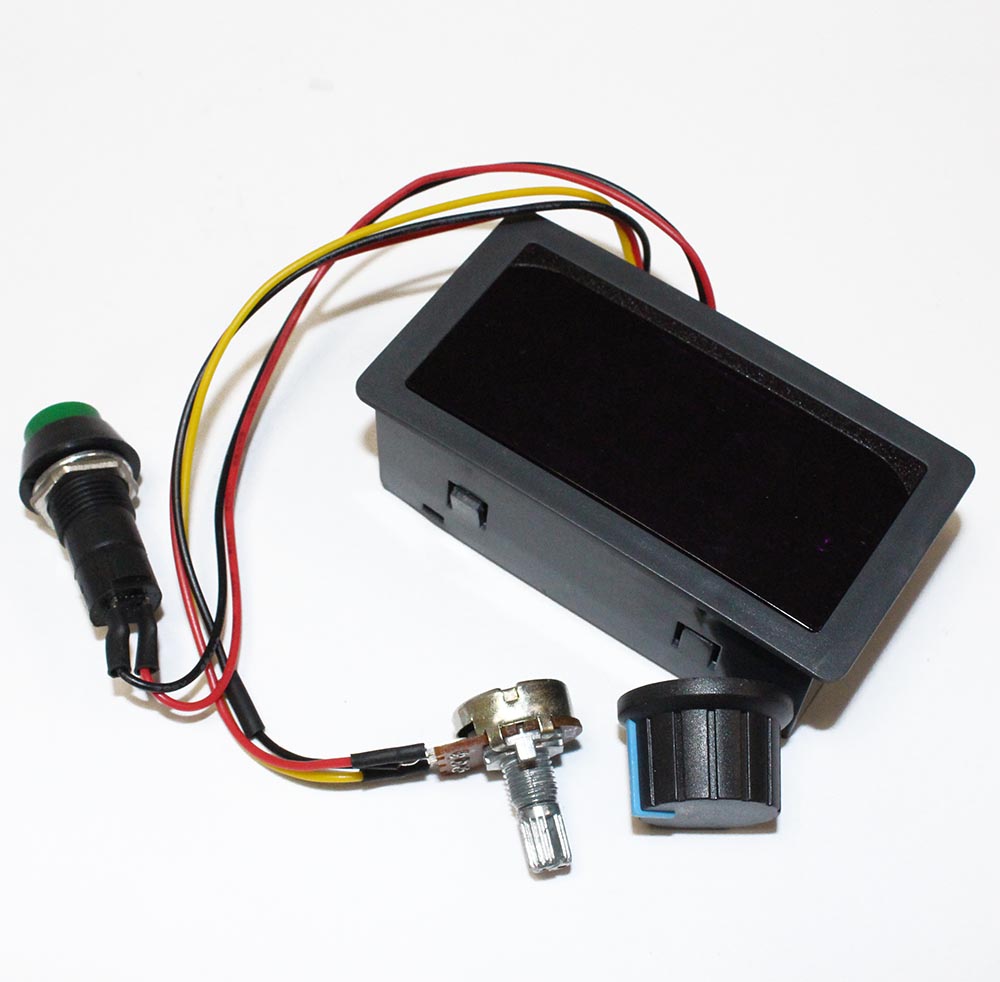 Модуль: Регулятор скорости мотора (ШИМ) DC = 6-30V, P = 150W дисплей, потенциометр, кнопка