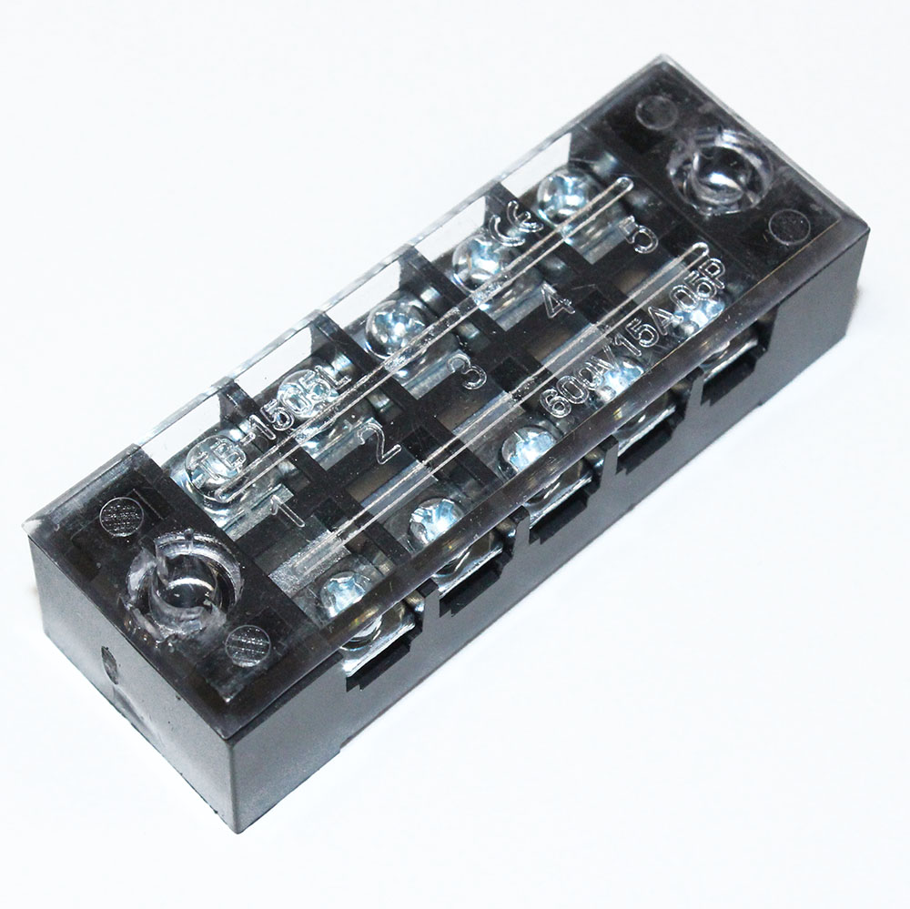 Клеммная колодка на 5 гнезд ТВ-1505 600V 15A