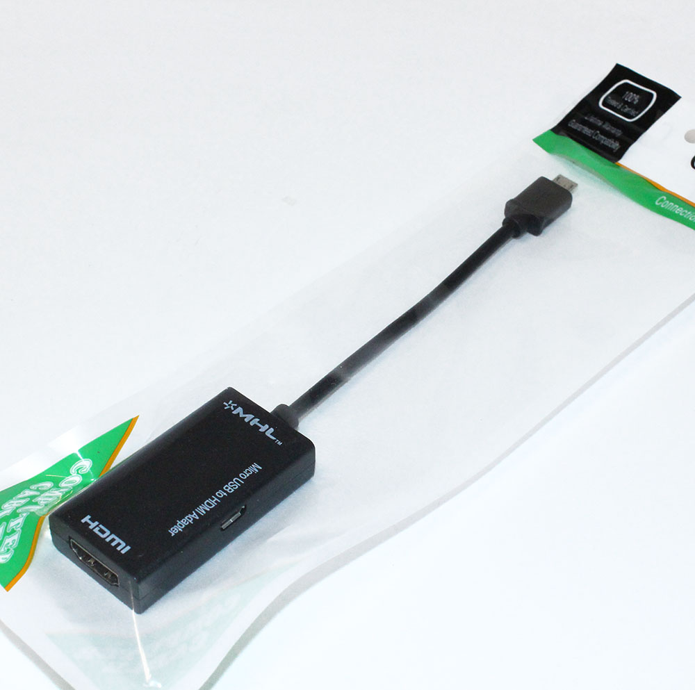 Конвертер(MHL)  шт.microUSB(вход) --> гн.HDMI(выход) кабель 0,2м