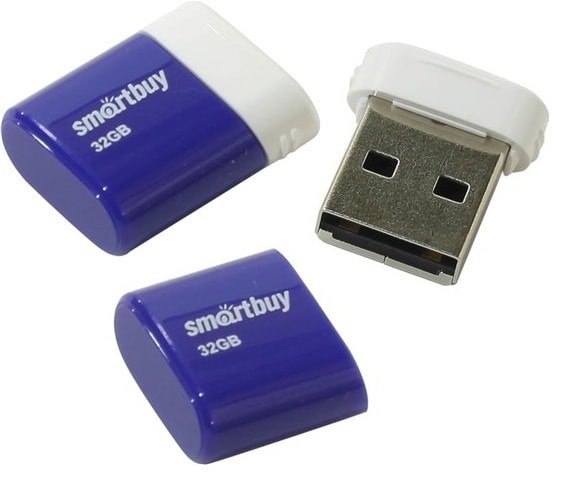 Карта памяти Smart Buy LARA 32GB синий (мини)