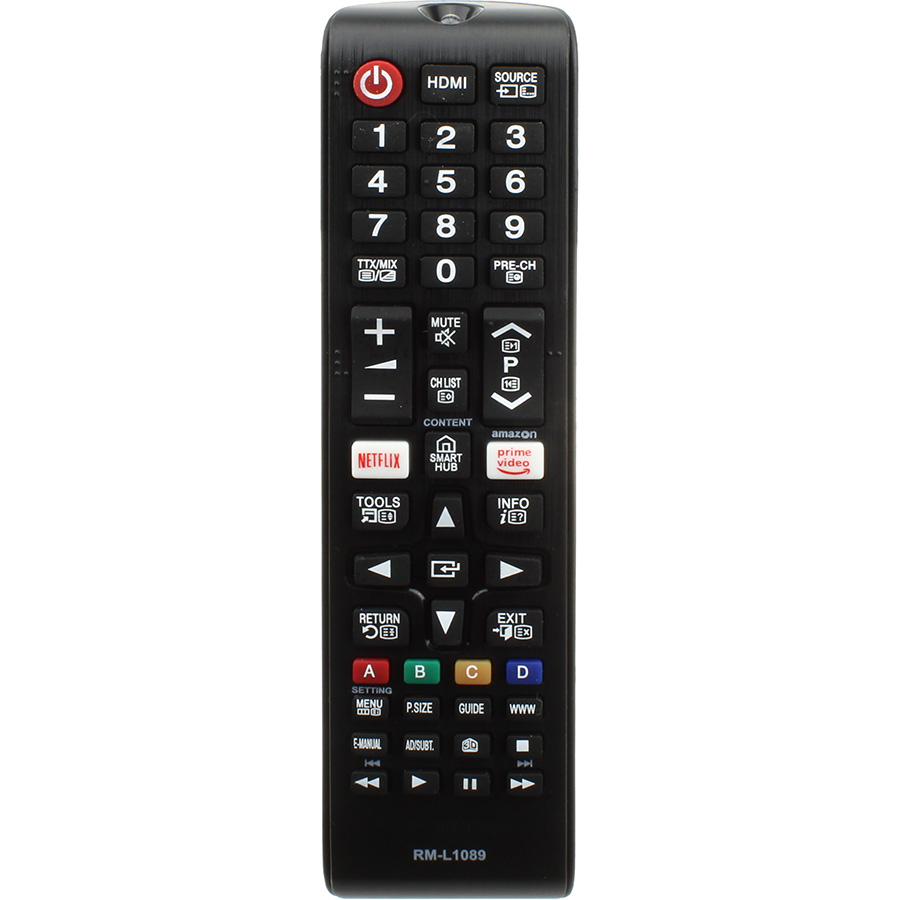 Пульт универсальный SAMSUNG RM-L1089 (3D, smart HUB, Netflix) корпус AA59-00602A ( для всех Samsung)