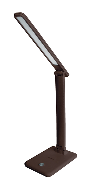 Светильник настольный Ultraflash UF-730 С10 коричневый LED, 11Вт, 3 уровня яркости